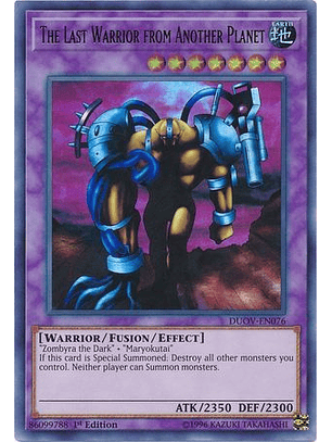 The Last Warrior from Another Planet - DUOV-EN076 - Ultra Rare 1st Edition