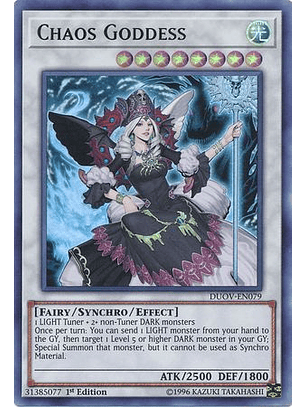 Chaos Goddess - DUOV-EN079 - Ultra Rare 1st Edition