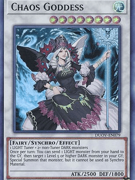 Chaos Goddess - DUOV-EN079 - Ultra Rare 1st Edition