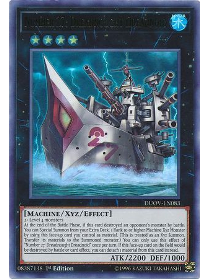 Number 27: Dreadnought Dreadnoid - DUOV-EN083 - Ultra Rare 1st Edition 1