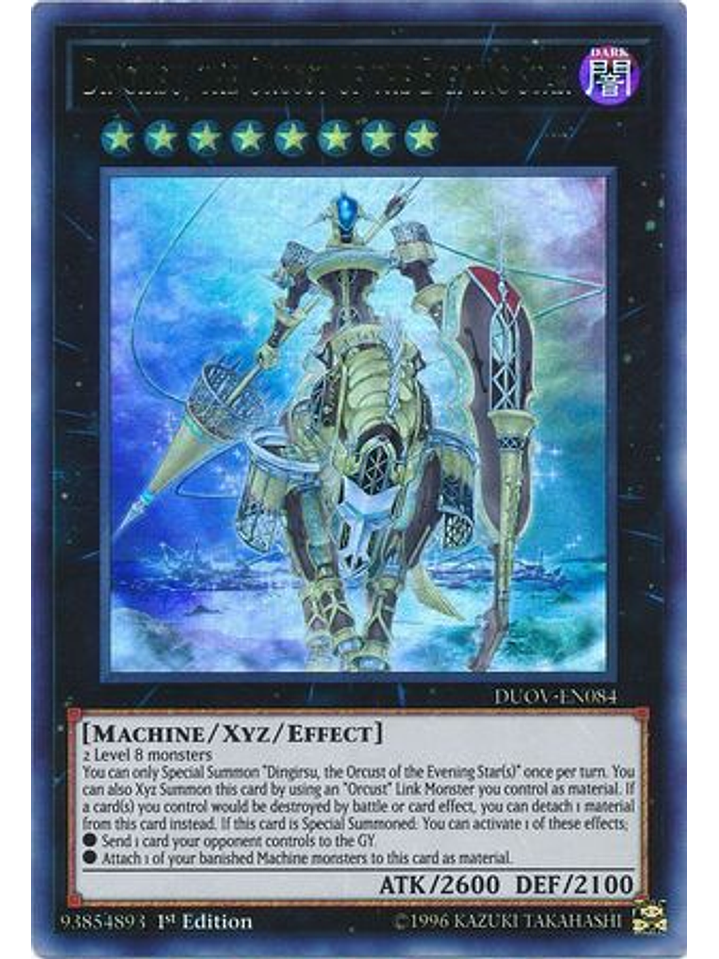 Dingirsu, the Orcust of the Evening Star - DUOV-EN084 - Ultra Rare 1st Edition 1