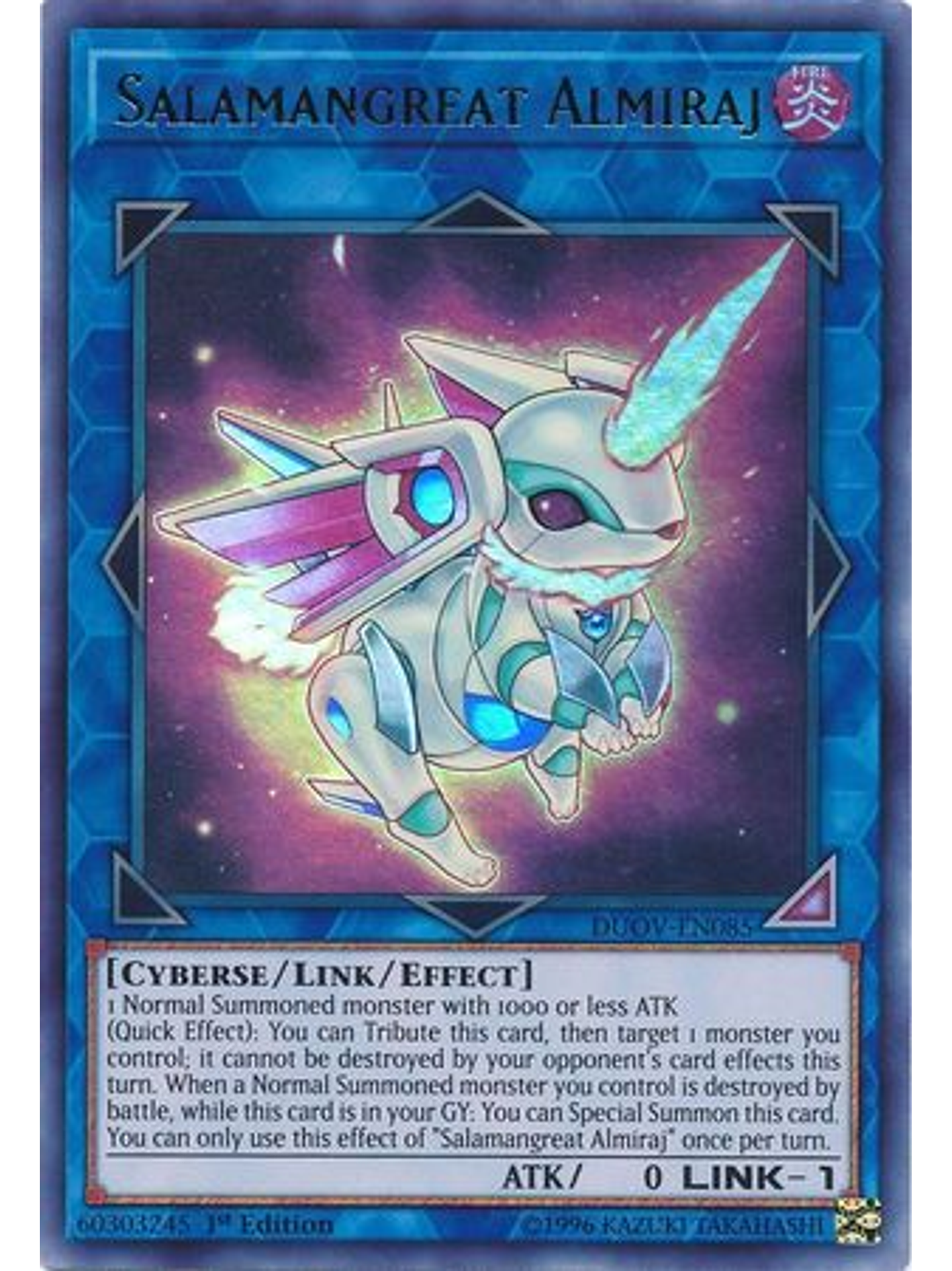 Salamangreat Almiraj - DUOV-EN085 - Ultra Rare 1st Edition 1