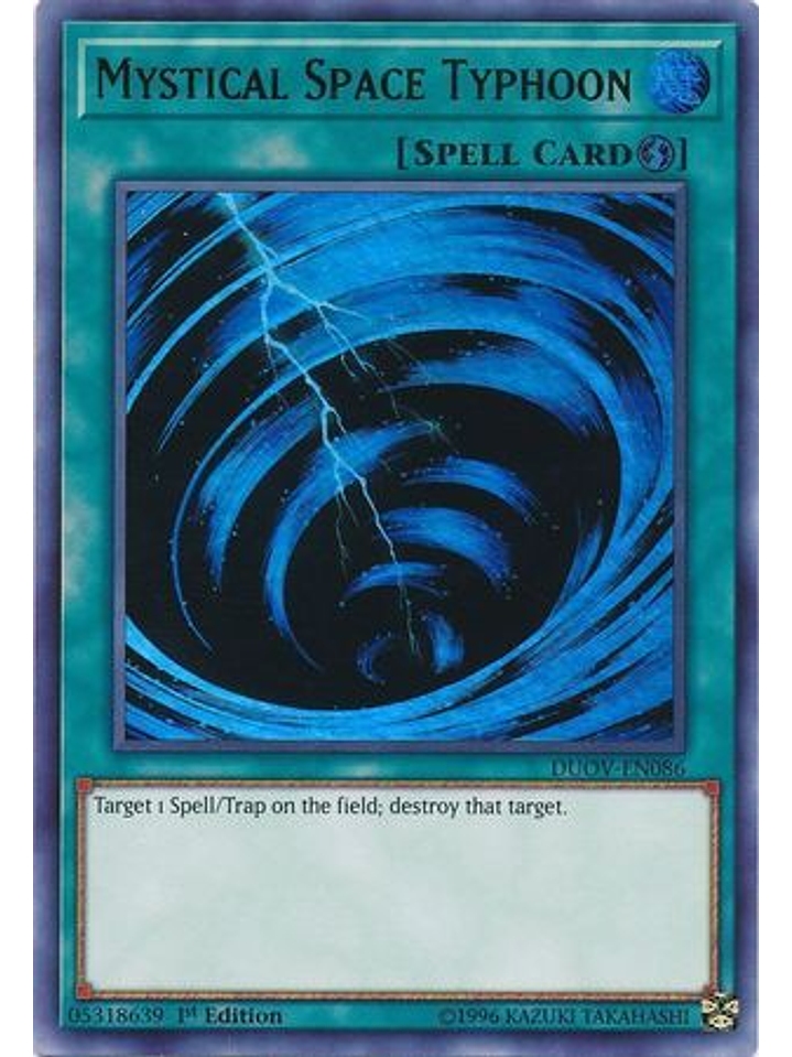 Mystical Space Typhoon - DUOV-EN086 - Ultra Rare 1st Edition 1