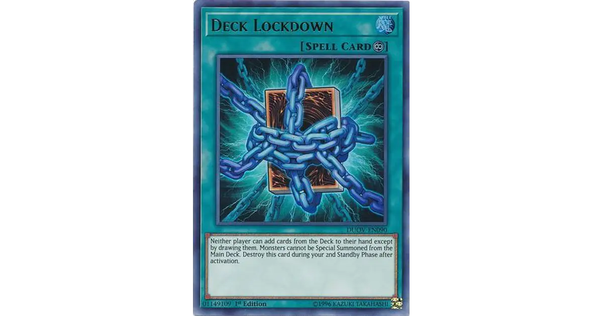 Deck Lockdown - DUOV-EN090 - Ultra Rare 1st Edition