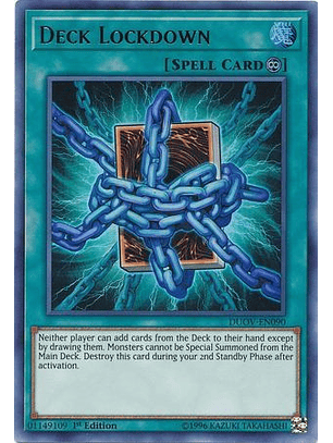 Deck Lockdown - DUOV-EN090 - Ultra Rare 1st Edition