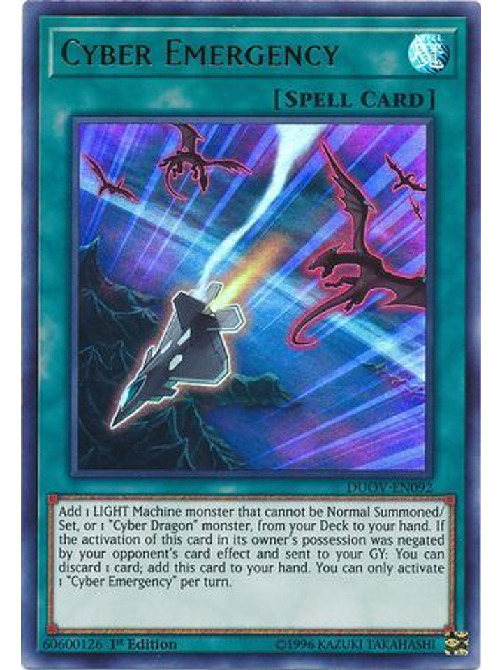 Cyber Emergency - DUOV-EN092 - Ultra Rare 1st Edition 1