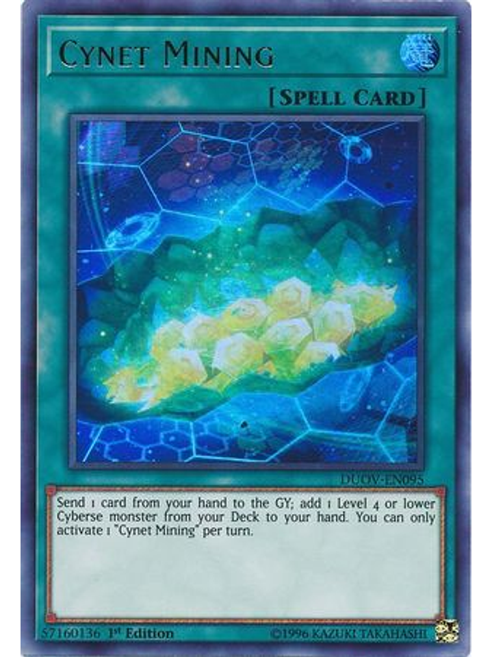 Cynet Mining - DUOV-EN095 - Ultra Rare 1st Edition 1