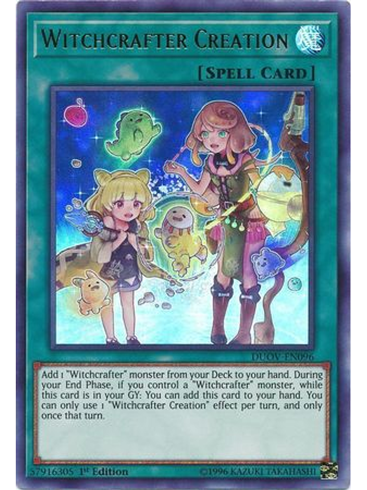 Witchcrafter Creation - DUOV-EN096 - Ultra Rare 1st Edition 1