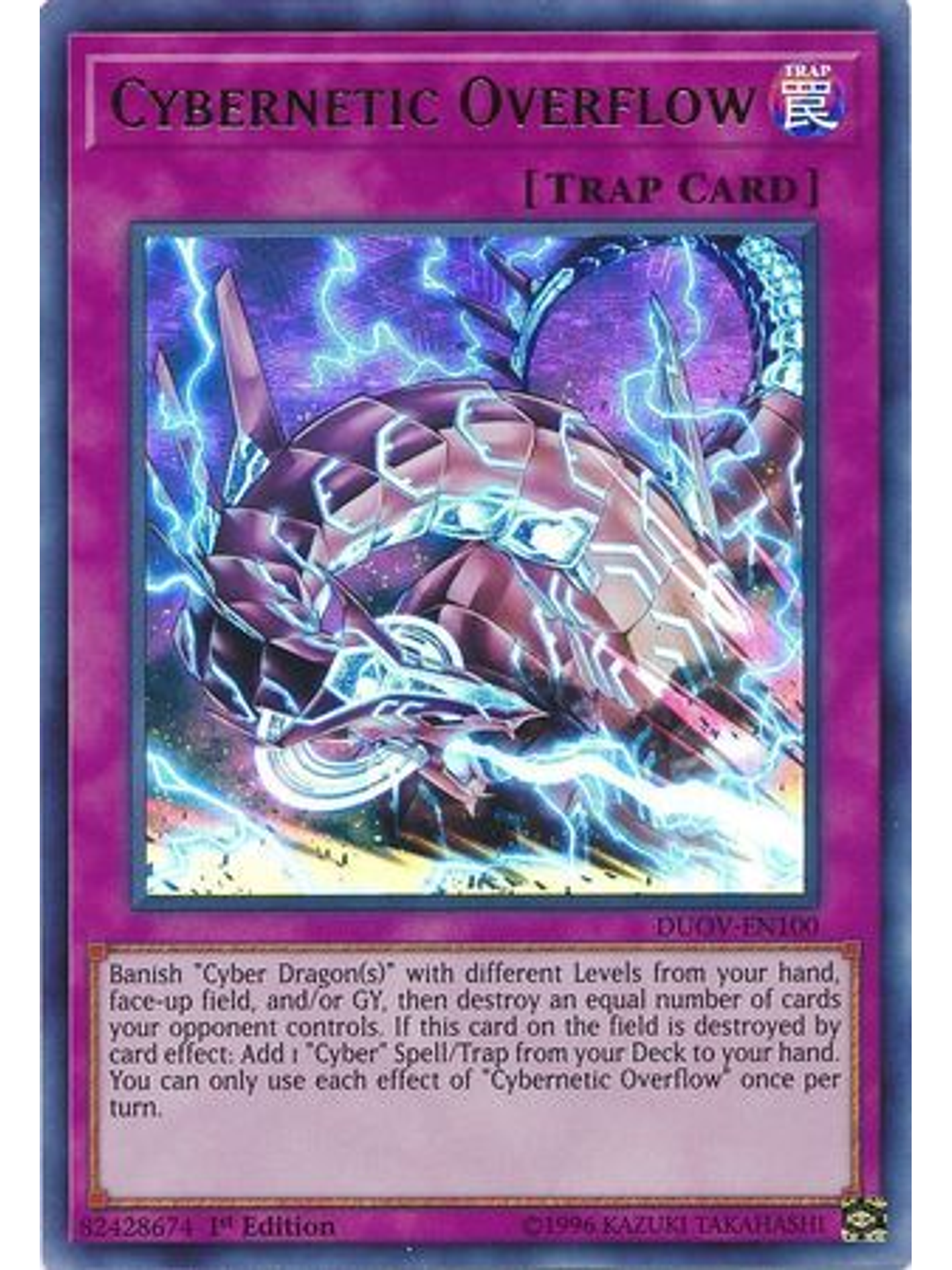 Cybernetic Overflow - DUOV-EN100 - Ultra Rare 1st Edition 1