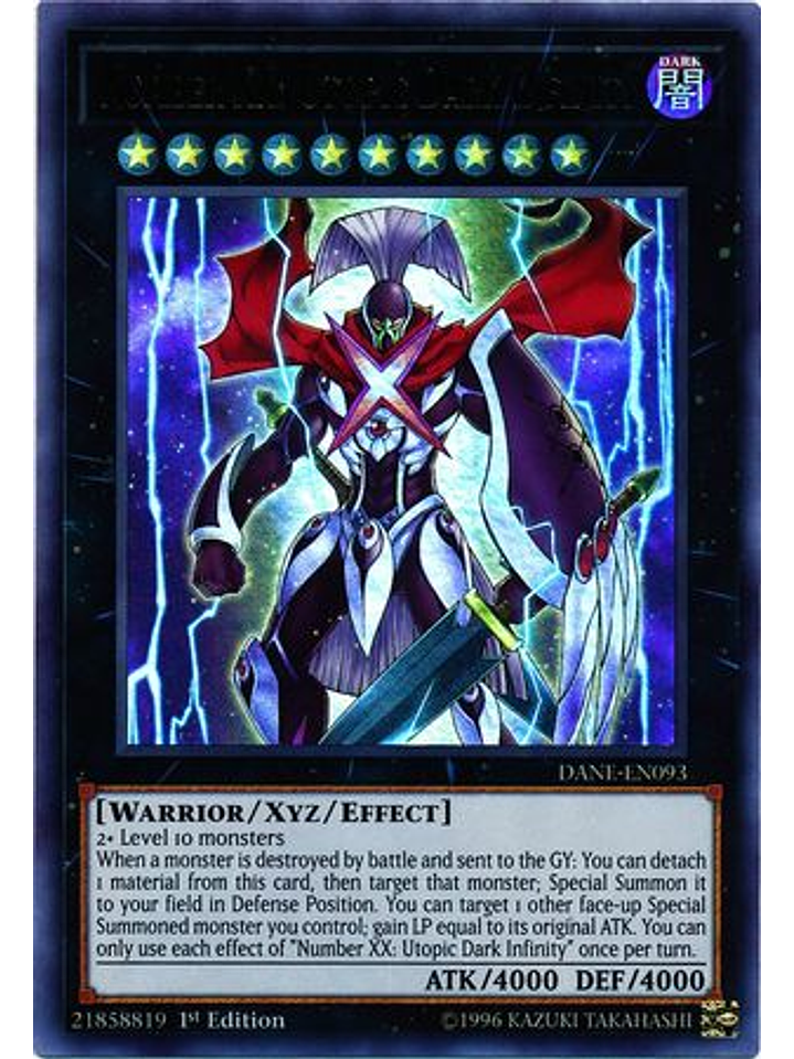 Number XX: Utopic Dark Infinity - DANE-EN093 - Ultra Rare 1st Edition 1