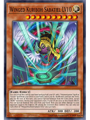 Winged Kuriboh Sabatiel LV10 - MAMO-EN006 - Ultra Rare 1st Edition