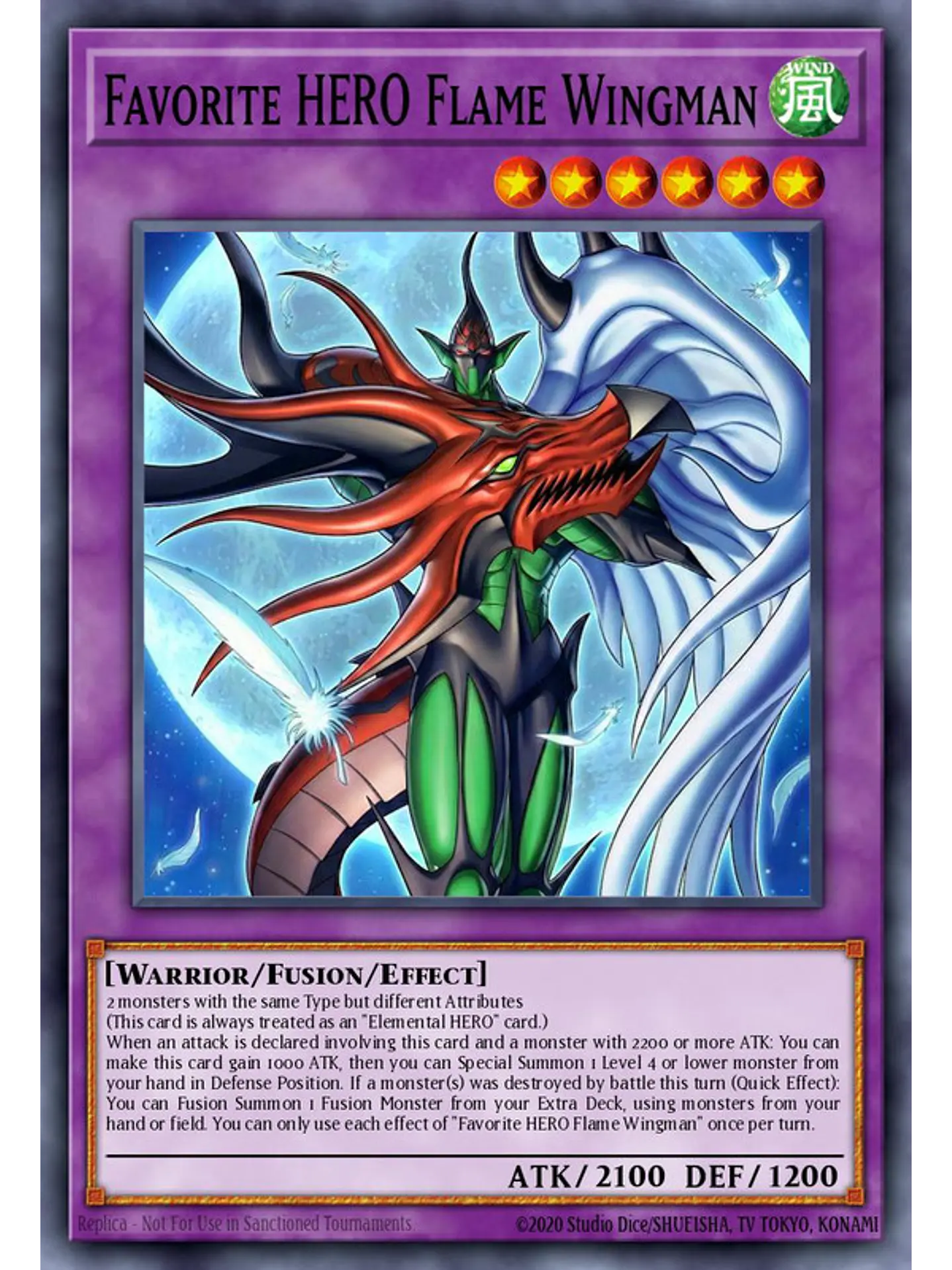 Favorite HERO Flame Wingman - MAMO-EN005 - Ultra Rare 1st Edition 1