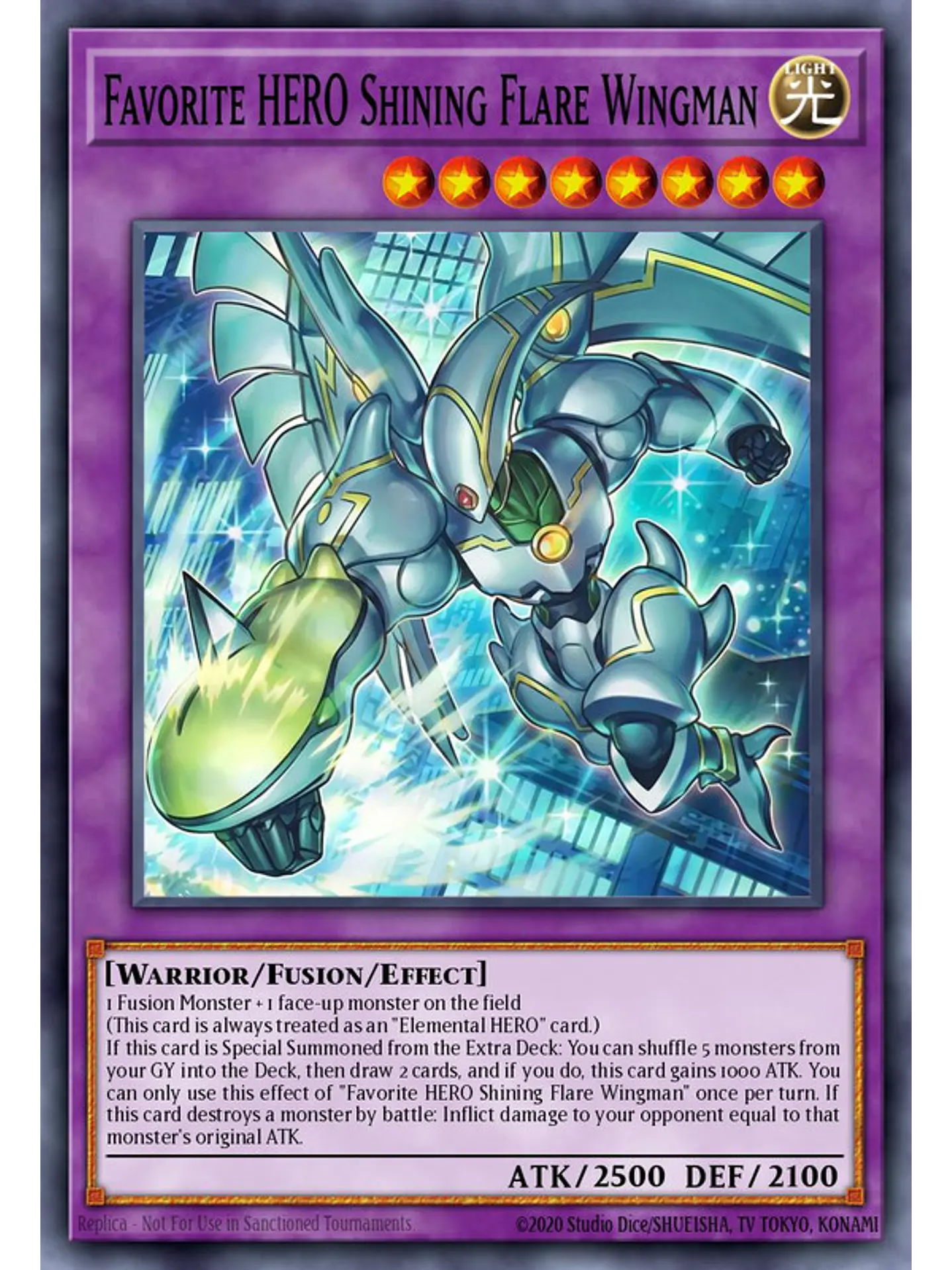 Favorite HERO Shining Flare Wingman - MAMO-EN004 - Ultra Rare 1st Edition 1