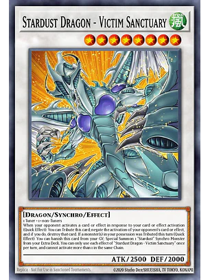 Stardust Dragon - Victim Sanctuary - MAMO-EN007 - Ultra Rare 1st Edition