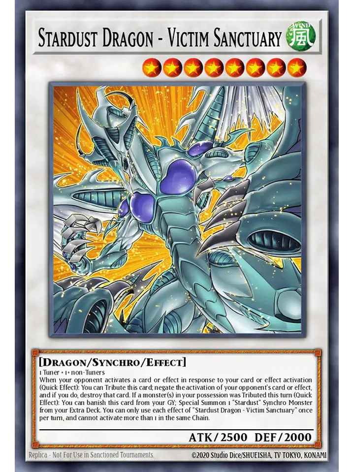 Stardust Dragon - Victim Sanctuary - MAMO-EN007 - Ultra Rare 1st Edition 1