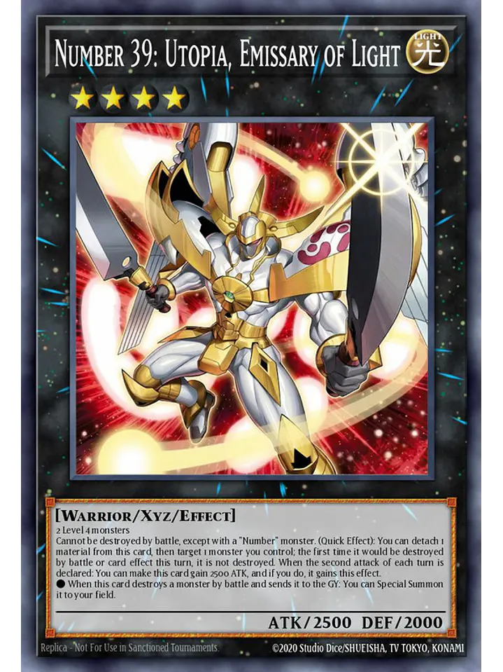 Number 39: Utopia, Emissary of Light - MAMO-EN010 - Ultra Rare 1st Edition 1