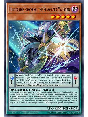 Horoscope Sorcerer, the Stargazer Magician - MAMO-EN014 - Ultra Rare 1st Edition