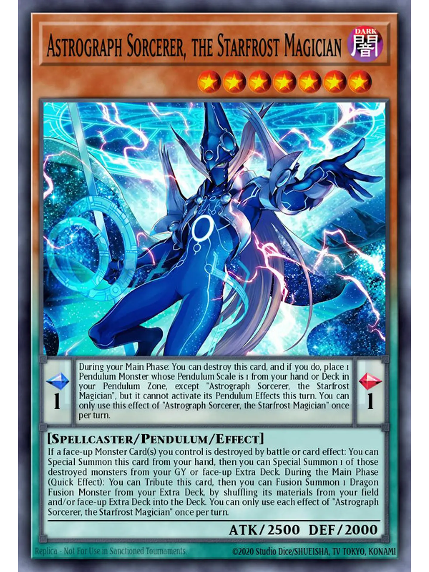 Astrograph Sorcerer, the Starfrost Magician - MAMO-EN015 - Ultra Rare 1st Edition 1