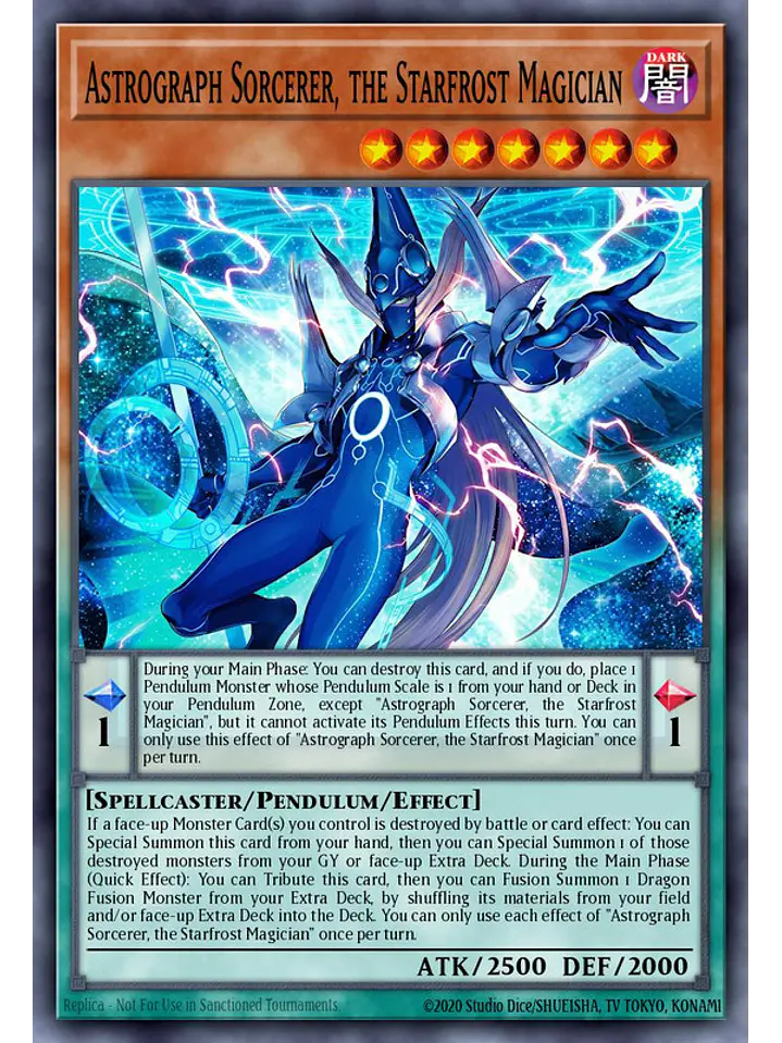 Astrograph Sorcerer, the Starfrost Magician - MAMO-EN015 - Ultra Rare 1st Edition 1