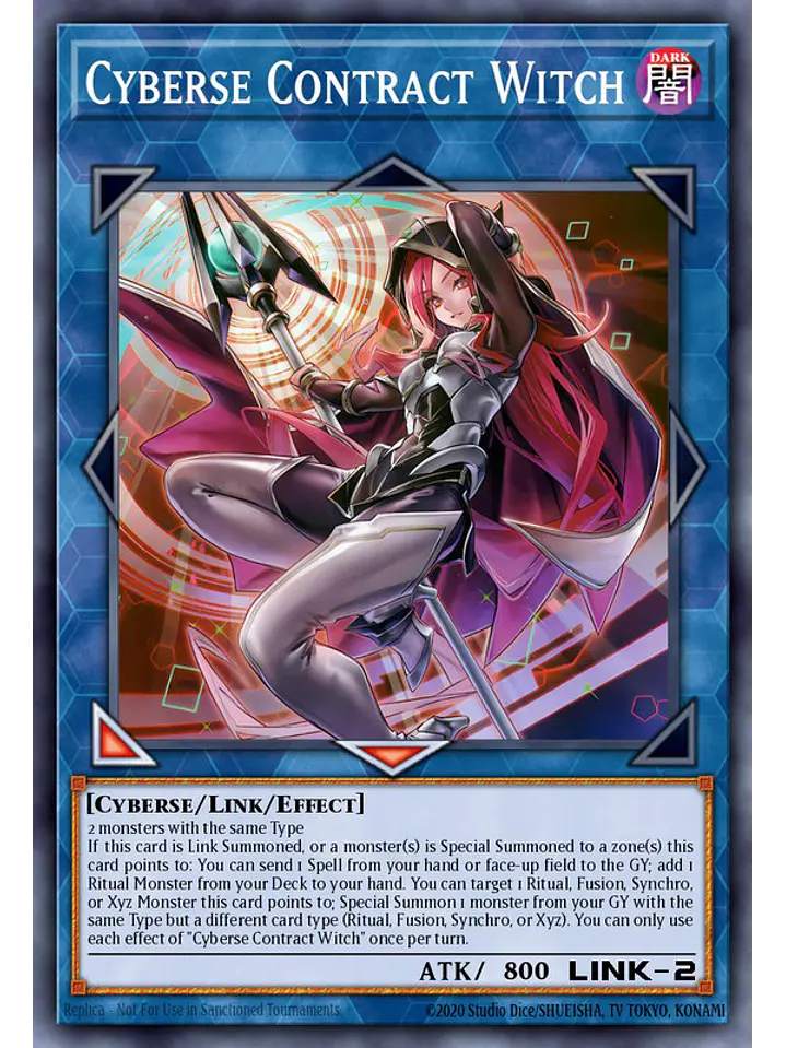 Cyberse Contract Witch - MAMO-EN018 - Ultra Rare 1st Edition 1
