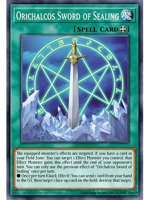 Orichalcos Sword of Sealing - MAMO-EN022 - Starlight Rare 1st Edition