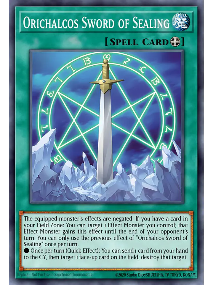 Orichalcos Sword of Sealing - MAMO-EN022 - Ultra Rare 1st Edition 1