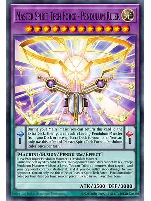 Master Spirit Tech Force - Pendulum Ruler - MAMO-EN027 - Starlight Rare 1st Edition