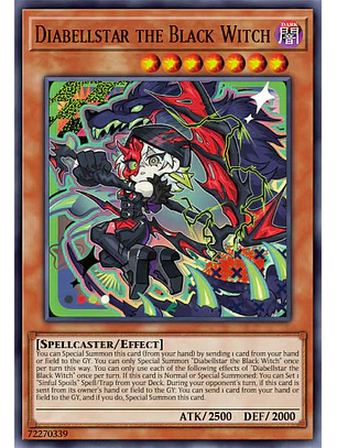 Diabellstar the Black Witch - MAMO-EN032 - Starlight Rare 1st Edition
