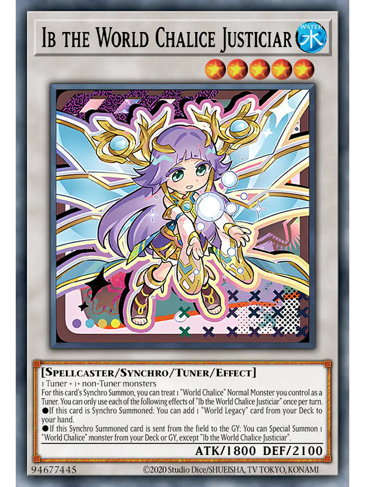 Ib the World Chalice Justiciar - MAMO-EN034 - Starlight Rare 1st Edition 1