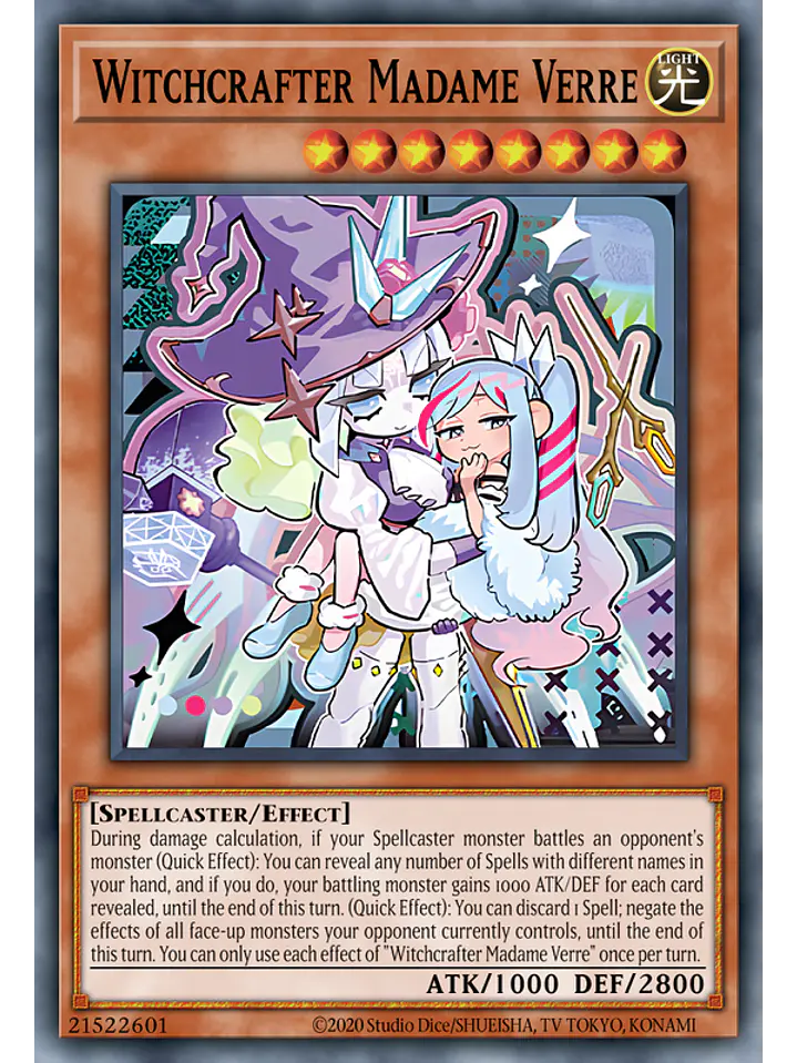 Witchcrafter Madame Verre - MAMO-EN031 - Secret Rare 1st Edition 1