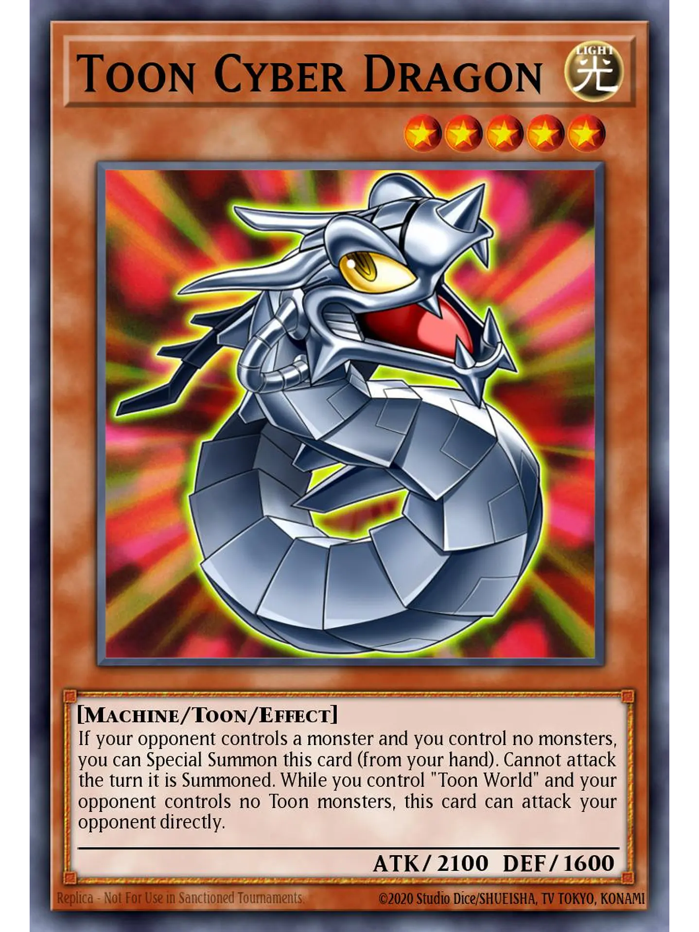 Toon Cyber Dragon - MAMO-EN043 - Ultra Rare 1st Edition 1