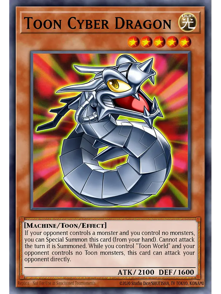 Toon Cyber Dragon - MAMO-EN043 - Ultra Rare 1st Edition 1