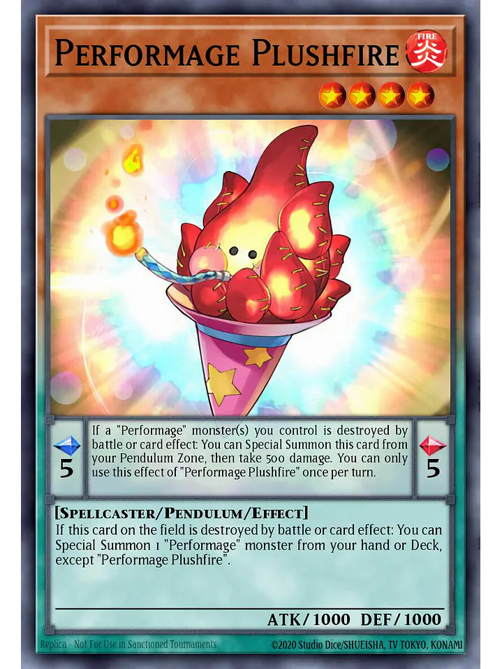 Performage Plushfire - MAMO-EN045 - Ultra Rare 1st Edition 1
