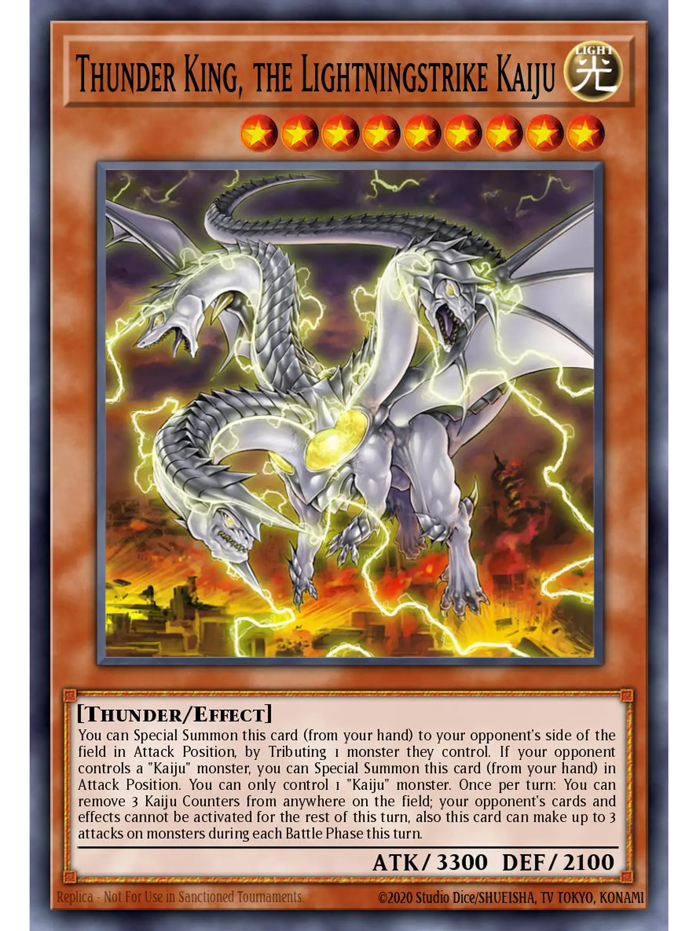 Thunder King, the Lightningstrike Kaiju - MAMO-EN046 - Ultra Rare 1st Edition 1
