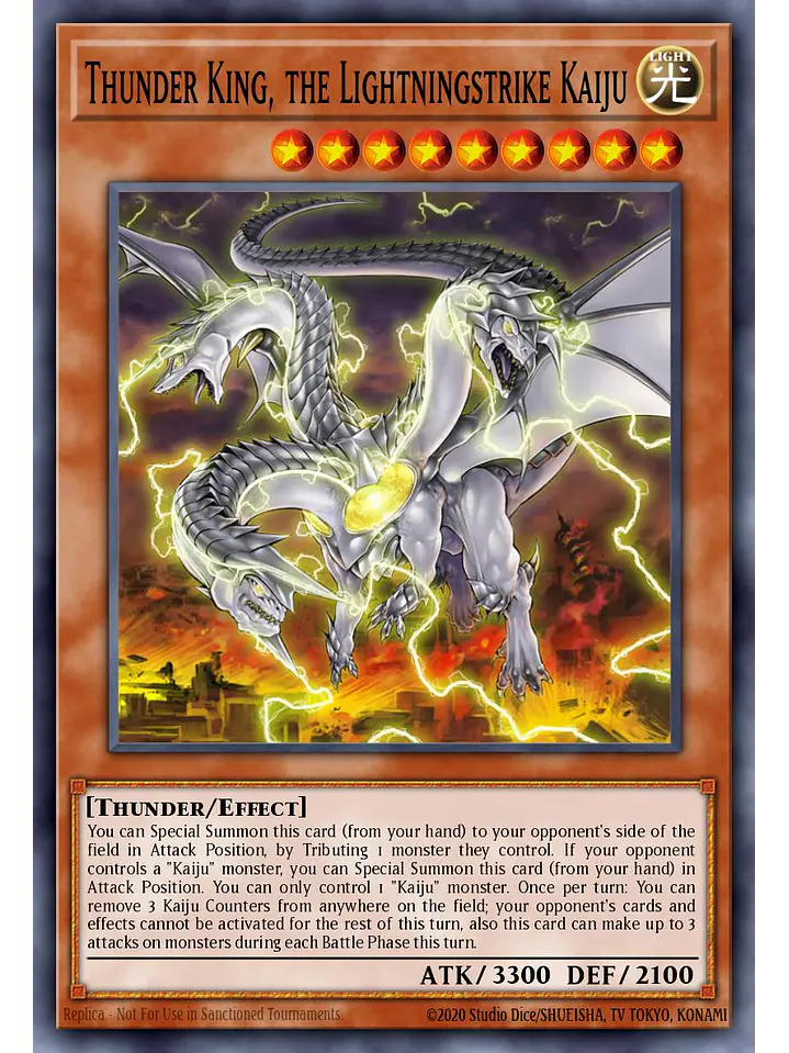 Thunder King, the Lightningstrike Kaiju - MAMO-EN046 - Ultra Rare 1st Edition 1