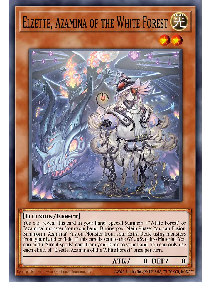 Elzette, Azamina of the White Forest - MAMO-EN054 - Ultra Rare 1st Edition 1