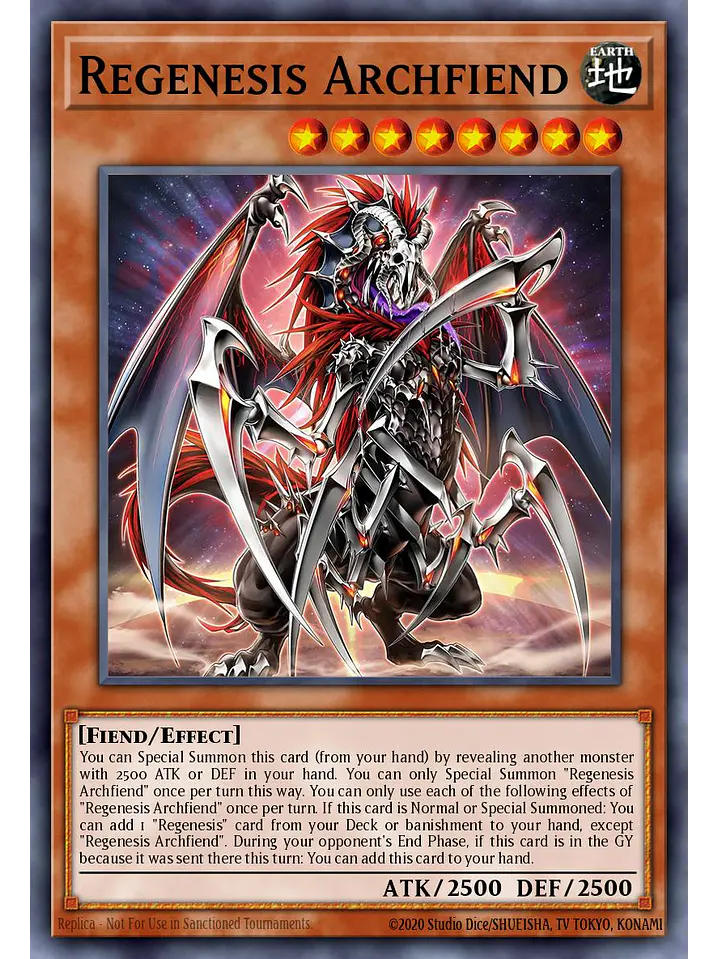 Regenesis Archfiend - MAMO-EN060 - Ultra Rare 1st Edition 1