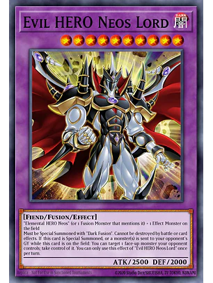 Evil HERO Neos Lord - MAMO-EN076 - Ultra Rare 1st Edition