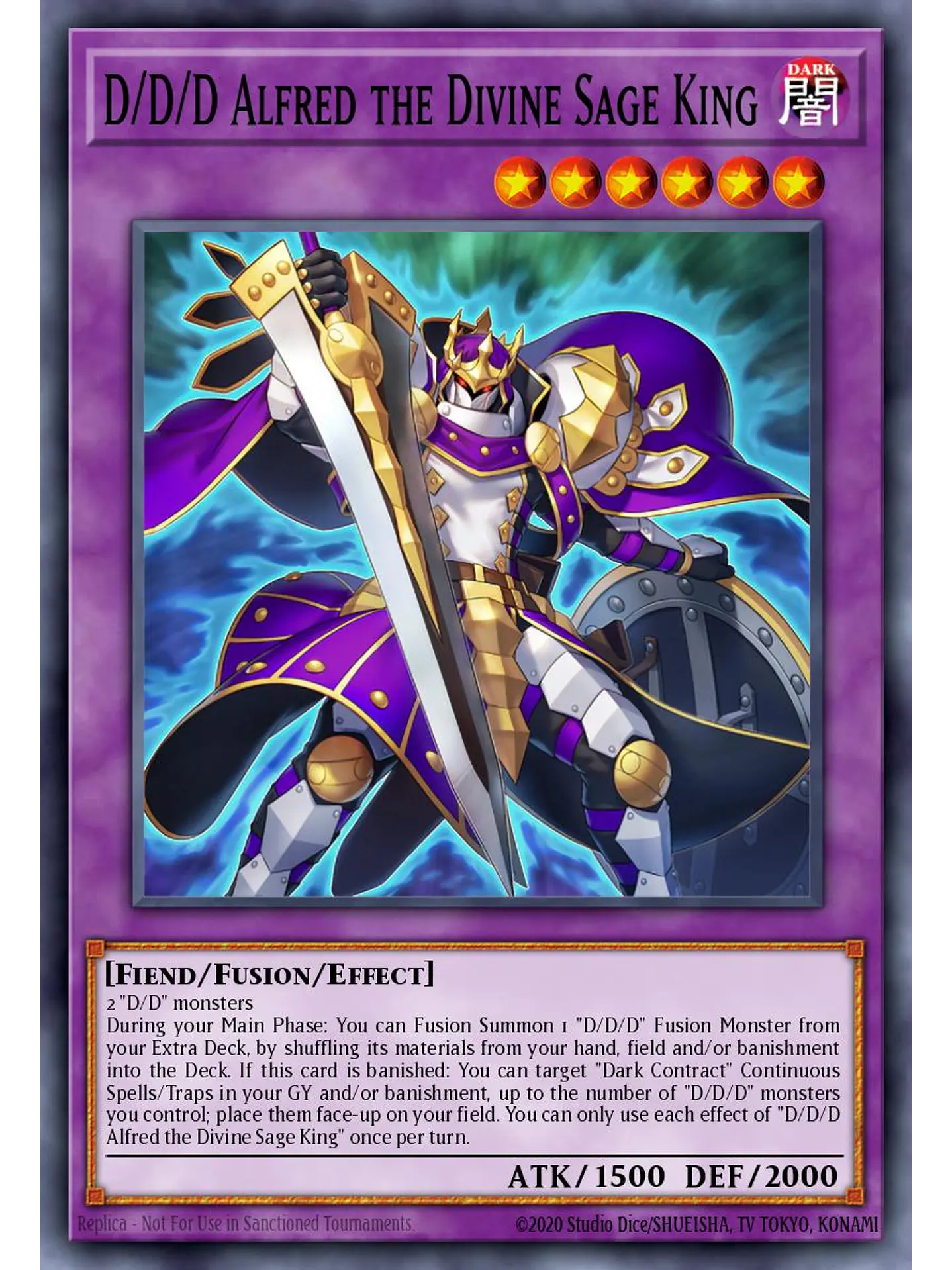 D/D/D Alfred the Divine Sage King - MAMO-EN079 - Ultra Rare 1st Edition 1