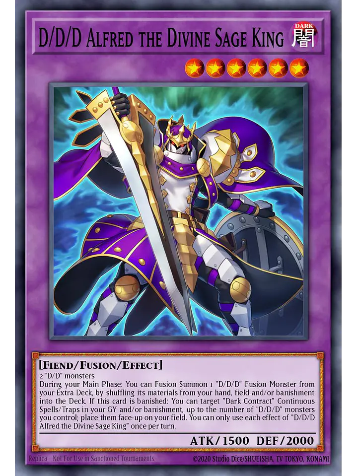 D/D/D Alfred the Divine Sage King - MAMO-EN079 - Ultra Rare 1st Edition 1