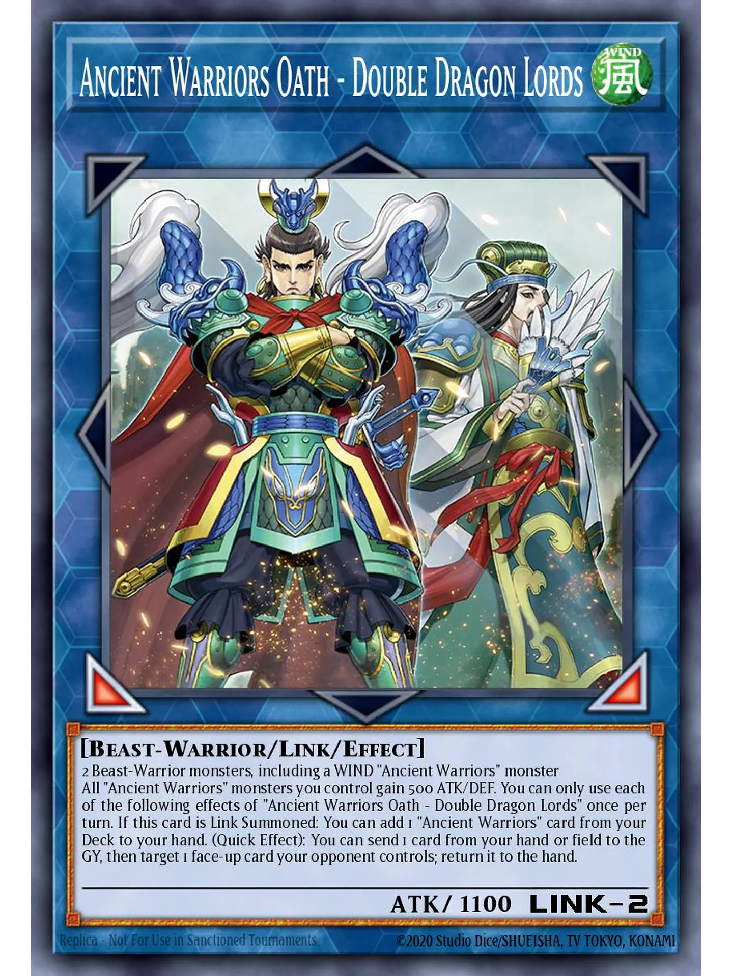 Ancient Warriors Oath - Double Dragon Lords - MAMO-EN088 - Ultra Rare 1st Edition 1