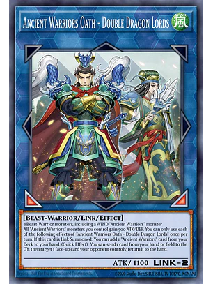 Ancient Warriors Oath - Double Dragon Lords - MAMO-EN088 - Ultra Rare 1st Edition