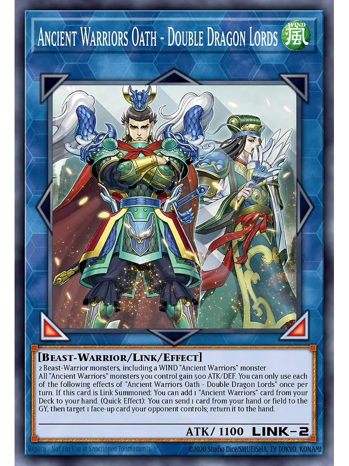 Ancient Warriors Oath - Double Dragon Lords - MAMO-EN088 - Ultra Rare 1st Edition 1