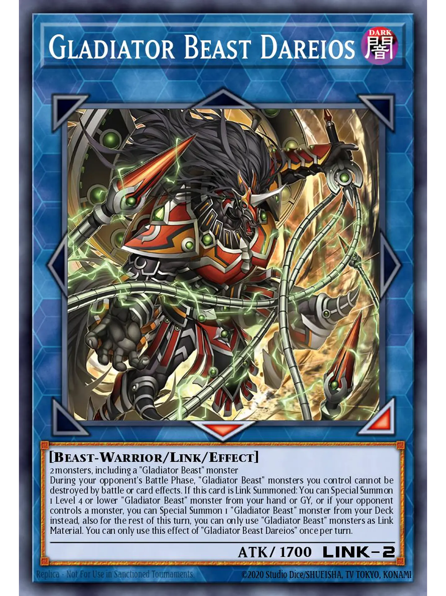 Gladiator Beast Dareios - MAMO-EN089 - Ultra Rare 1st Edition 1