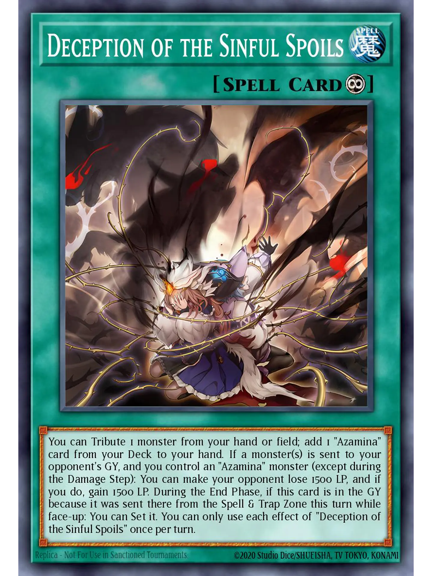 Deception of the Sinful Spoils - MAMO-EN098 - Ultra Rare 1st Edition 1