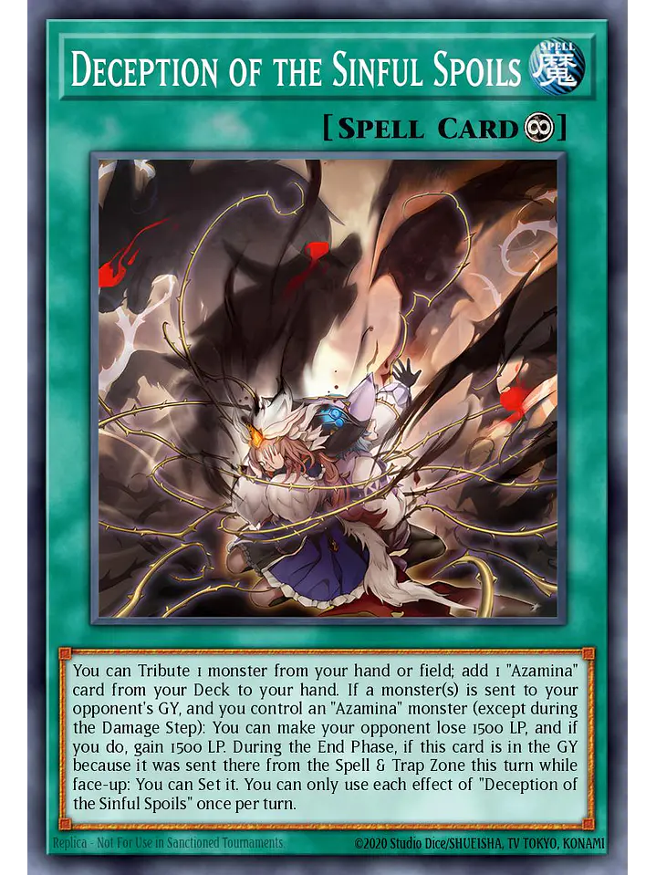 Deception of the Sinful Spoils - MAMO-EN098 - Ultra Rare 1st Edition 1