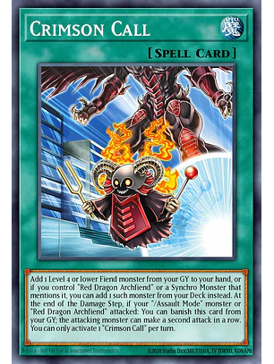 Crimson Call - MAMO-EN109 - Ultra Rare 1st Edition