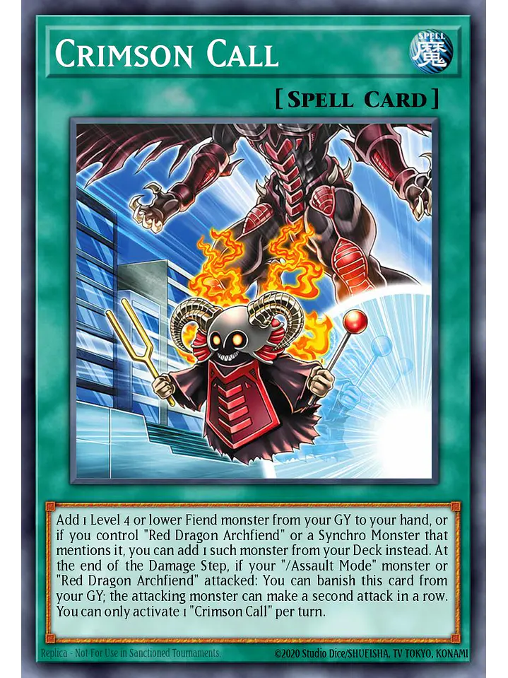 Crimson Call - MAMO-EN109 - Ultra Rare 1st Edition 1