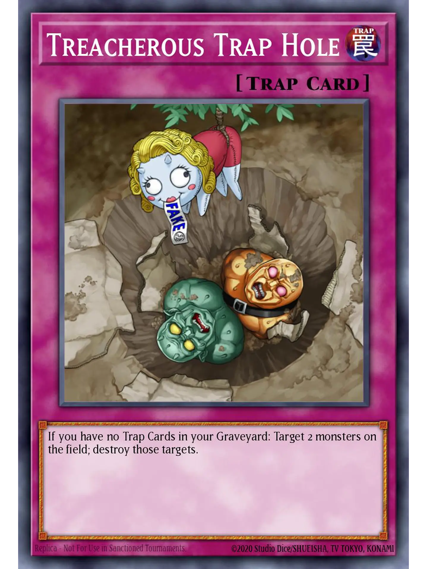 Treacherous Trap Hole - MAMO-EN114 - Ultra Rare 1st Edition 1