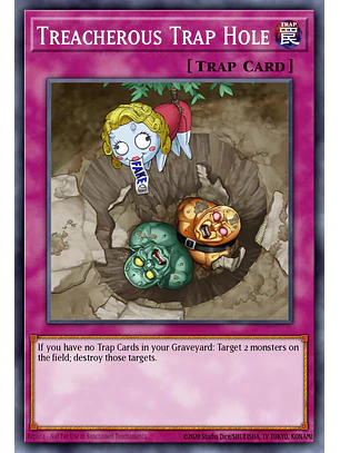 Treacherous Trap Hole - MAMO-EN114 - Ultra Rare 1st Edition